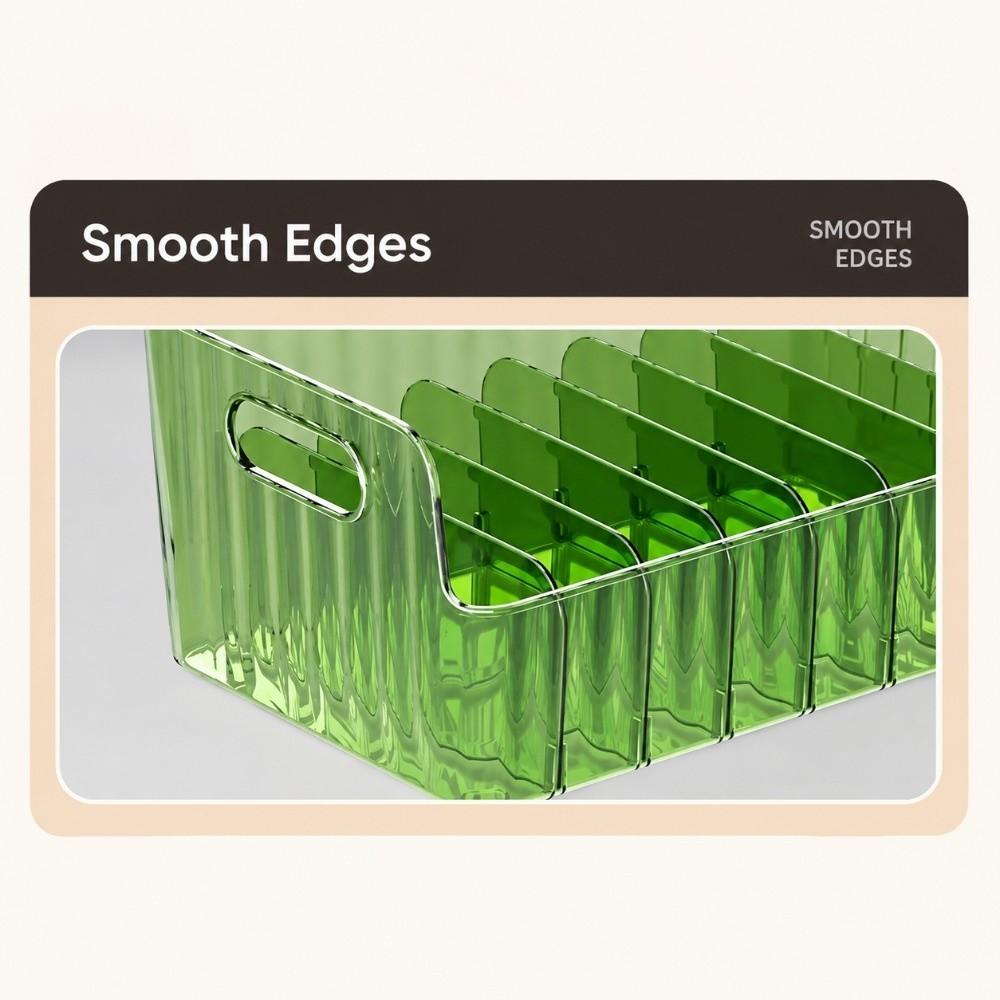 Versatile Organizer Bin Multi-Compartment Food Storage Organizer Storage Box Refrigerator