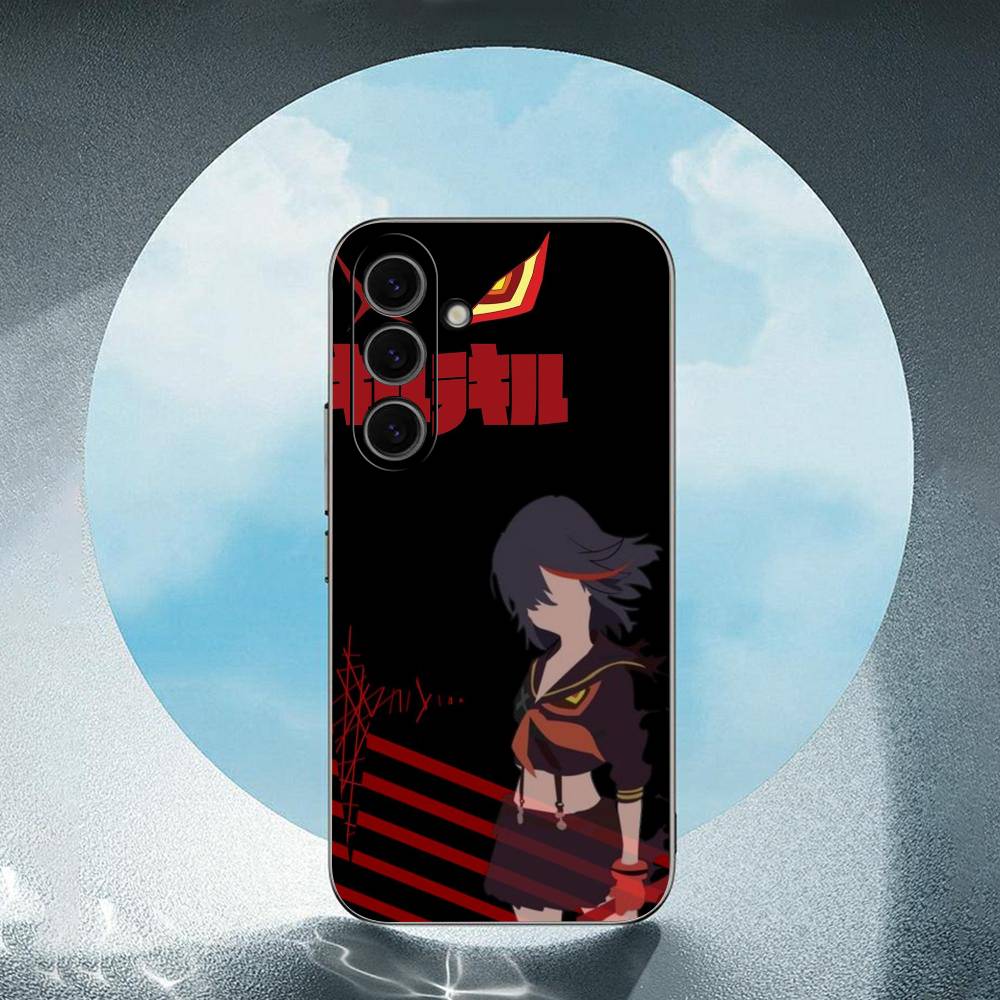 K-Kill La Kill For Samsung Galaxy S23 S24 S25 Ultra S22 Plus S21 Black Soft Case Waterproof Soft Case