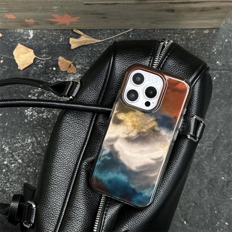 

Niche Art Ink Wash Case for iPhone 17 Pro Max, 16, 15/14, Double Layer 13 17 Pro Max