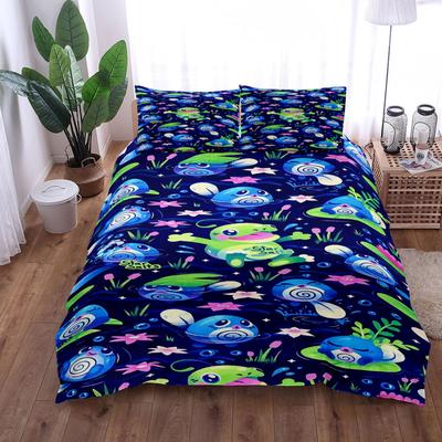 Star Snails Duvet Cover Set King Queen Double Full Twin Single Size Bed Linen Set