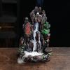 Resin Crafts Backflow Aromatherapy Furnace Creative Resin Alpine Flowing Water Backflow Incense Burner Home Relief Decoration