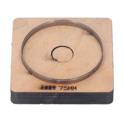 Leder Stanzform 75mm Durchmesser Runde Form Manuelle Stanzformen Legierter Stahl DIY Handwerkzeuge