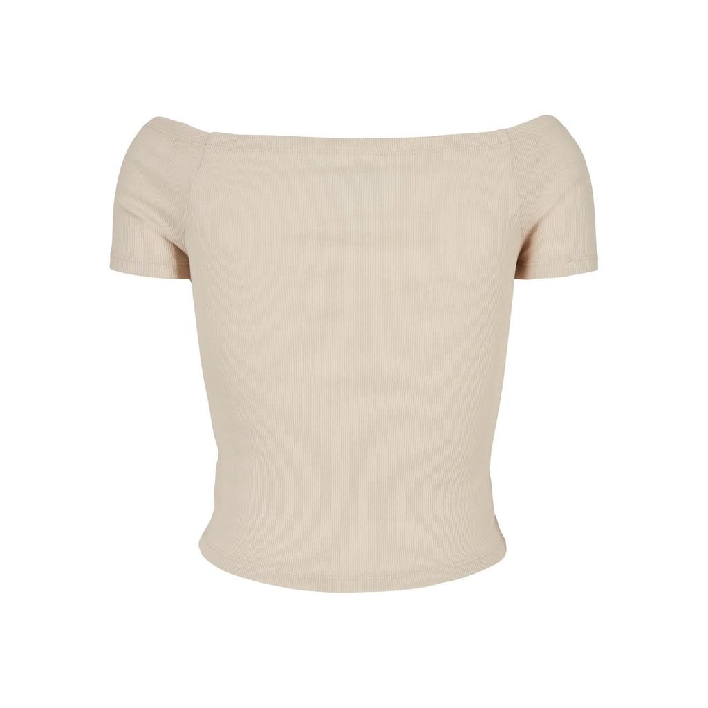 Urban Classics Womens/Ladies Ribbed Off Shoulder T-Shirt