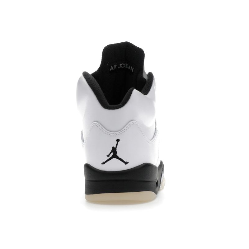 Air Jordan 5 Retro White Black Men Sneakers Sail Metallic-Silver DD0587-110
