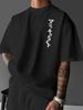2026 Summer New Style Unisexs Pure Cotton Tshirt Street Casual Fashion Comfortable Soft Breathable Simple Letter Pattern Print