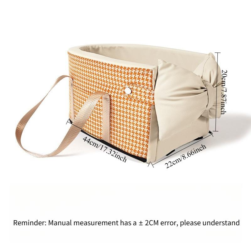 Car Central Control Pet Nest Installation Seat for Pet Portable Car Bag Removable and Washable Outdoor Small and Medium-sized Animal Nest Accessories