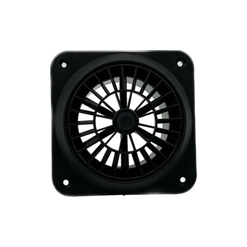 1/2/4/6X 75mm/3" Warm Diesel Heater Conditioner Ducting Duct Air Vent Outlet with Fan Black For Webasto Car Truck Camper VAN