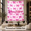 Decorative Artwork (78) Theme Custom Tapestry Personalized Custom Name Text Wall Hanging Tapestry Home Decor Background Cloth