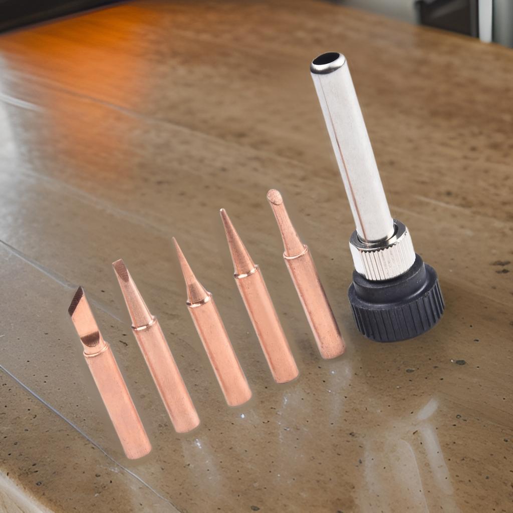 Lötlösungen 6 Stück Kupferspitzen-Set mit komfortablem Handwerkzeug Neu