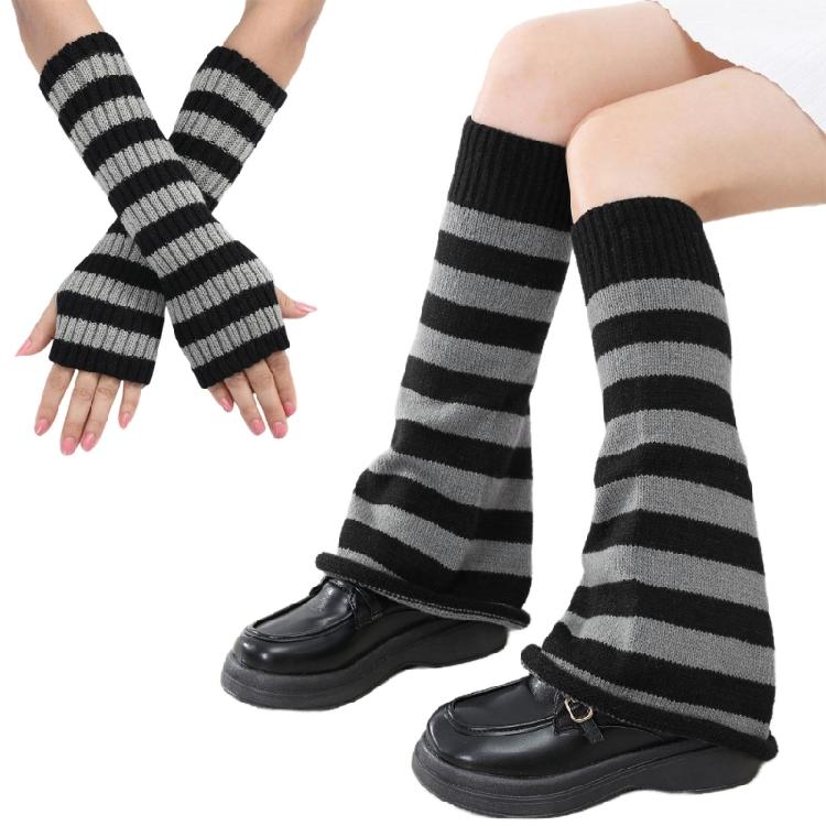 

Multifunctional Arm Warmer and Leg Warmer Set Flared Leg Warmer Long Fingerless Gloves Women Accessories