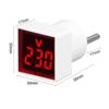 LED Square Voltmeter 220V/230V Voltmeter Portable Voltage Measurement Monitor