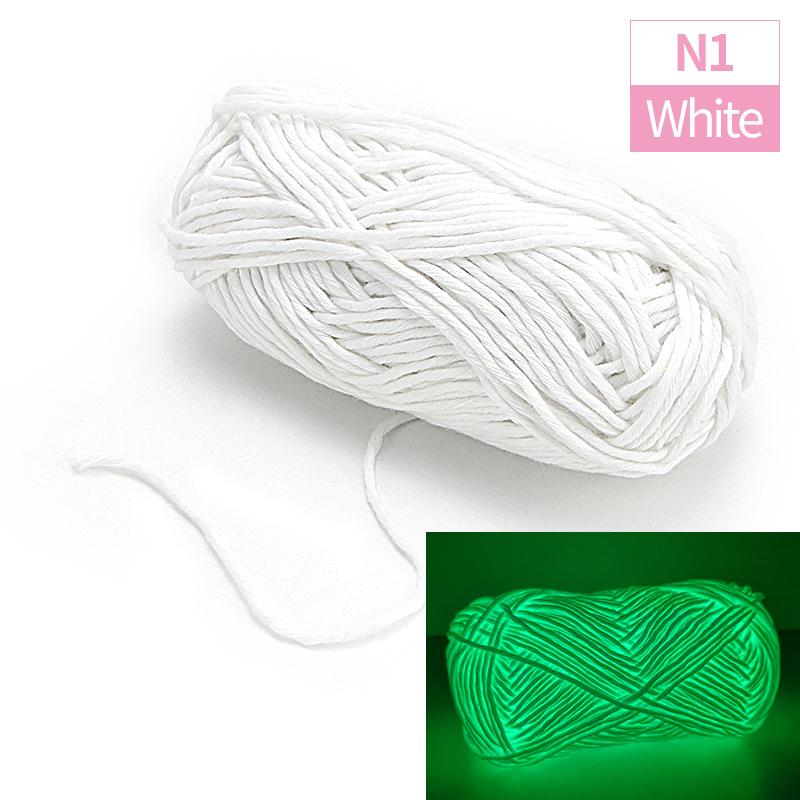 1pc Creative Functional Yarn Glow In The Dark Yarn, Polyester Luminous Chunky Weaving Yarn, DIY Handcraft Knitting Crochet Yarn