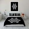 Geometric Snowflake Wall Decor Set Soft Comfortable Duvet Cover Bedding Set Included 1*Duvet Cover & 2*Pillowcases, Gift