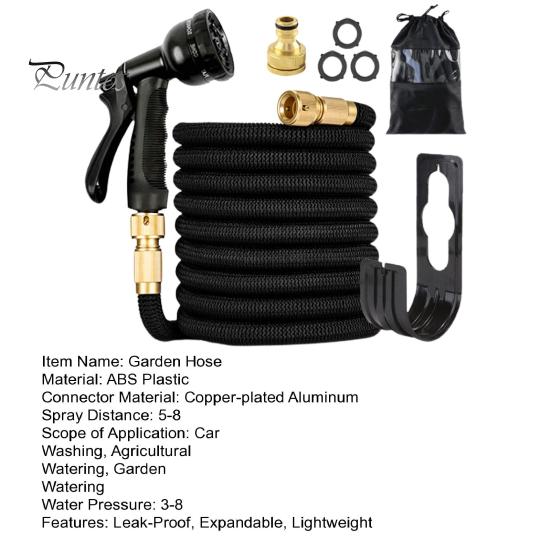 25/50/75/100FT Gartenschlauch, auslaufsicherer, erweiterbarer Gartenschlauch mit 28 Schichten innovativem, leichtem, flexiblem Nanometer-Gummi-Wasserschlauch
