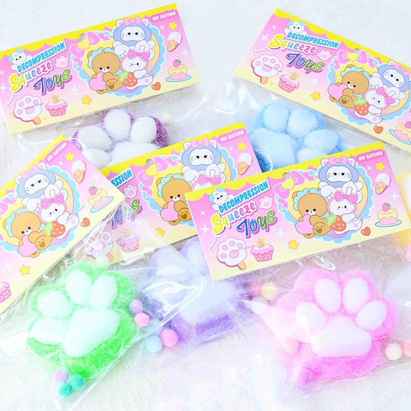 Cat Paw Squeeze Toys Kawaii Cute Slow Rebound Decompression Toy Children'S Happy Sensory Toys Birthday Gift Home Decoration