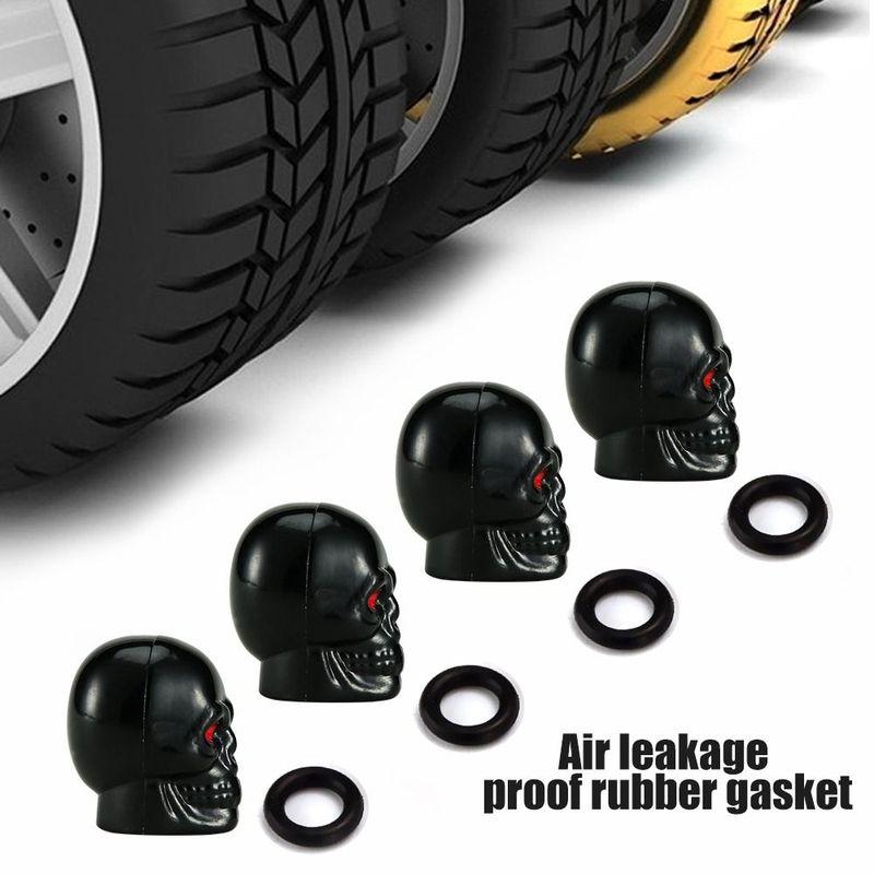 Riding Decoration Skull Style Electric Scooter Valve Stem Cap Protective Cover Tyre Accessories Dust-proof Cover