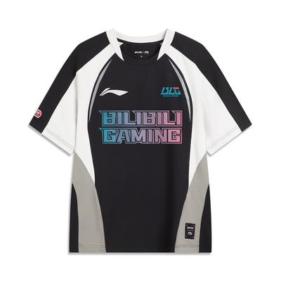 Li Ning X LPL Kolaborace MSI Událost Expedice Sportovní Ležérní Móda Kulatý Výstřih Pár Krátký Rukáv Unisex Tričko Černé ATSV711-2