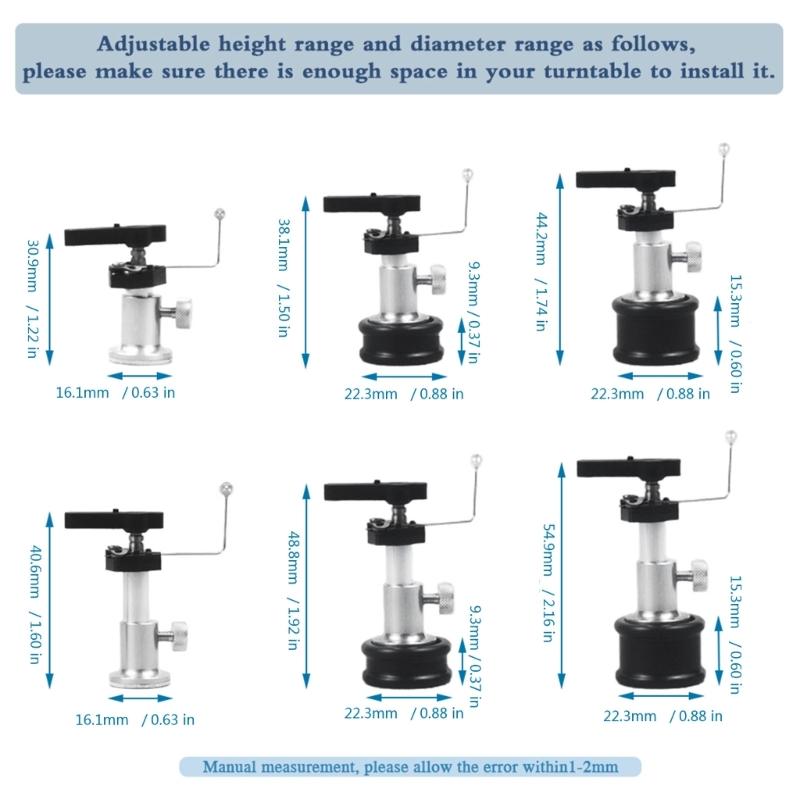 Professional Tonearm Arm Lifter with Base Pad Adjustable Height for Turntable Record Player Automatic Raise Height