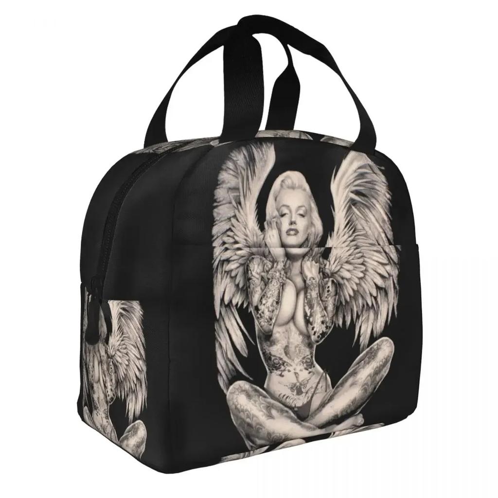 Pop Art Zlatý Warholův svačinový box Opakovaně použitelný Vodotěsný Termo chladící Jídlo Zlatá Dívka Monroe Izolovaná svačinová taška pro Ženy Pracovní tašky