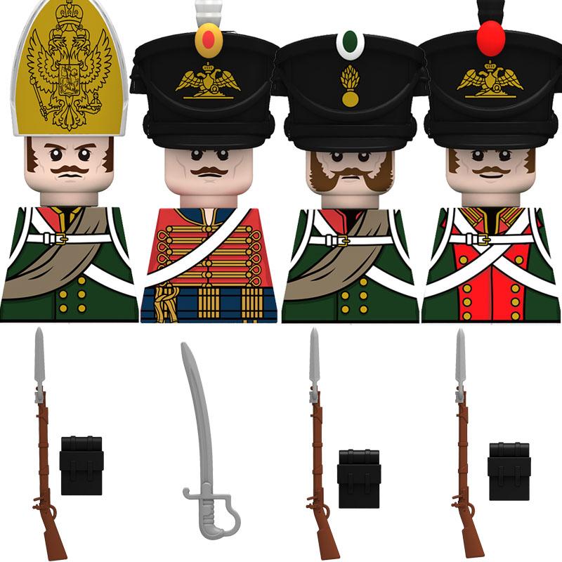 N001052 Neue mittelalterliche Napoleonkriege Soldaten aller Länder Actionfigur Herzog Marschall Schwert Kinder Mini Bausteine Spielzeug Geschenk