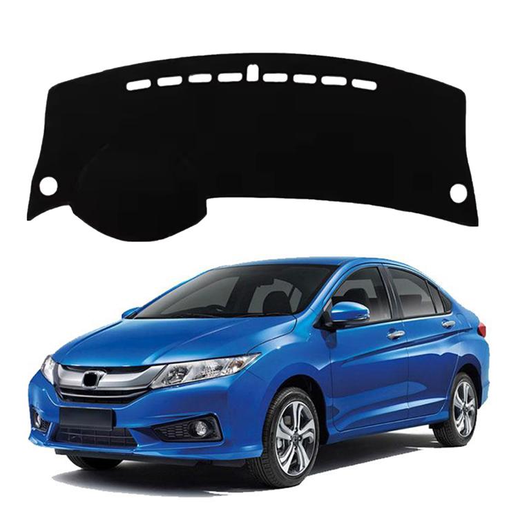 Car Dashboard Cover Pad For 2008-2014 Honda City Sunshade Protector Anti-UV Dash Mats Non-slip Pads Interior Accessories
