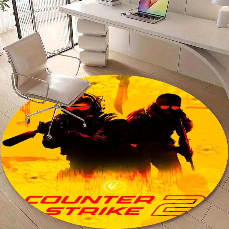 Personalized CS Round Chair Office Rug - Perfect for Mat, Office Chair & More - Ideal Gift for Birthdays and Holidays