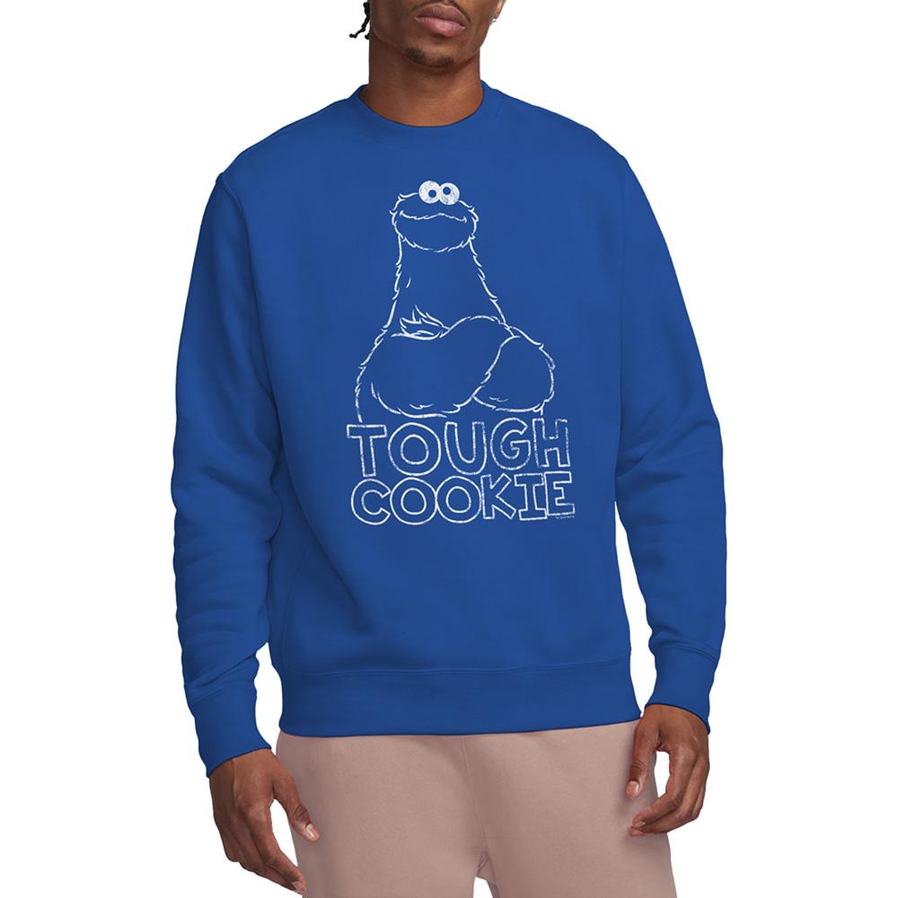 Sesame Street Unisex Adult Tough Cookie Monster Sweatshirt