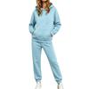 Women's Loose Fit Hoodie and Jogger Pants Set Casual Comfortable Two Piece Matching Outfit
