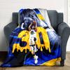 Golden State Warriors Blanket Comfortable Suitable for Chair Bedding Picnics Four Seasons Multipurpose Modern Style