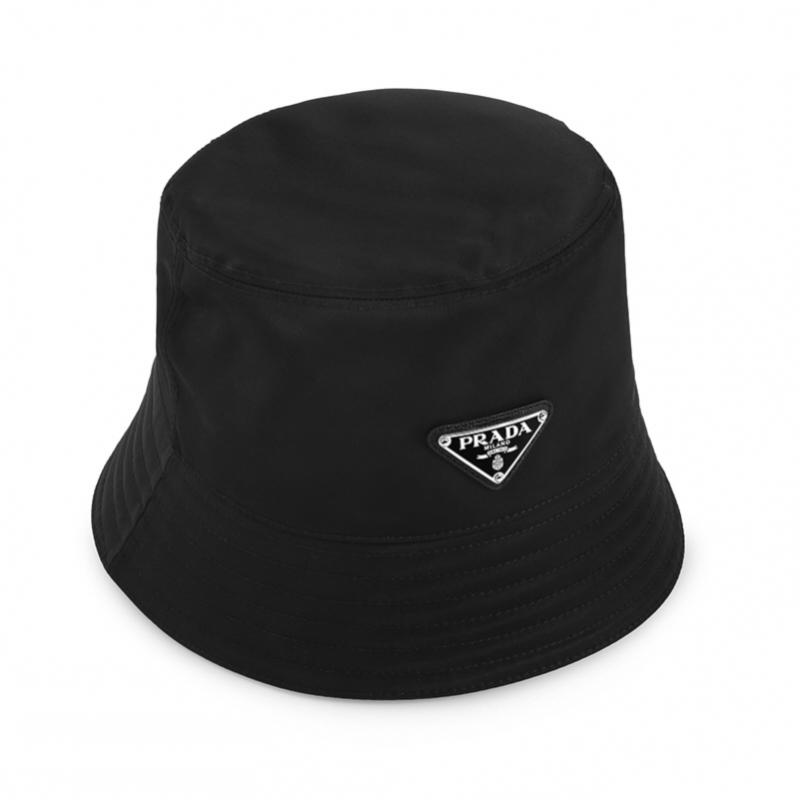 Prada Nylon Triangle Logo Bucket Hat 1hc137 2dmi F0002