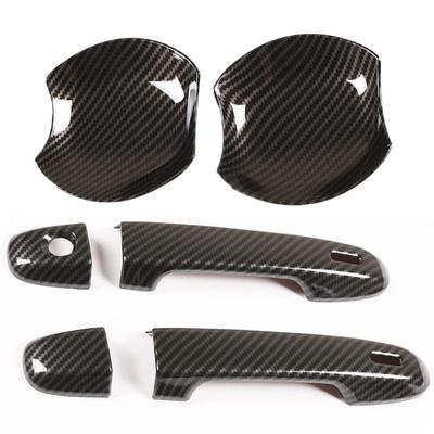 [Kara Savaşçı] Toyota 86 ile Uyumlu, Birinci Nesil ZN6 Model, Geliştirilmiş 2016-2021 Kapı Kolu Kapağı, Süs (Karbon Desen), Dış Ürün