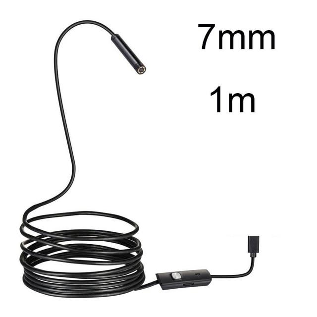 5.5 7MM Android Endoscope 3 In 1 USB/Micro USB/Type-C Borescope Inspection Camera Waterproof for Smartphone
