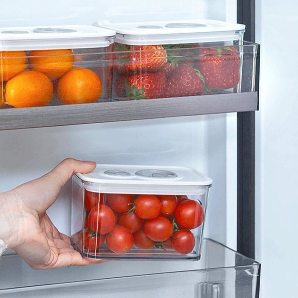 Durable Food Storage Container Vacuum Snacks Fruit Storage Box Organizer Sealed Crisper Kitchen