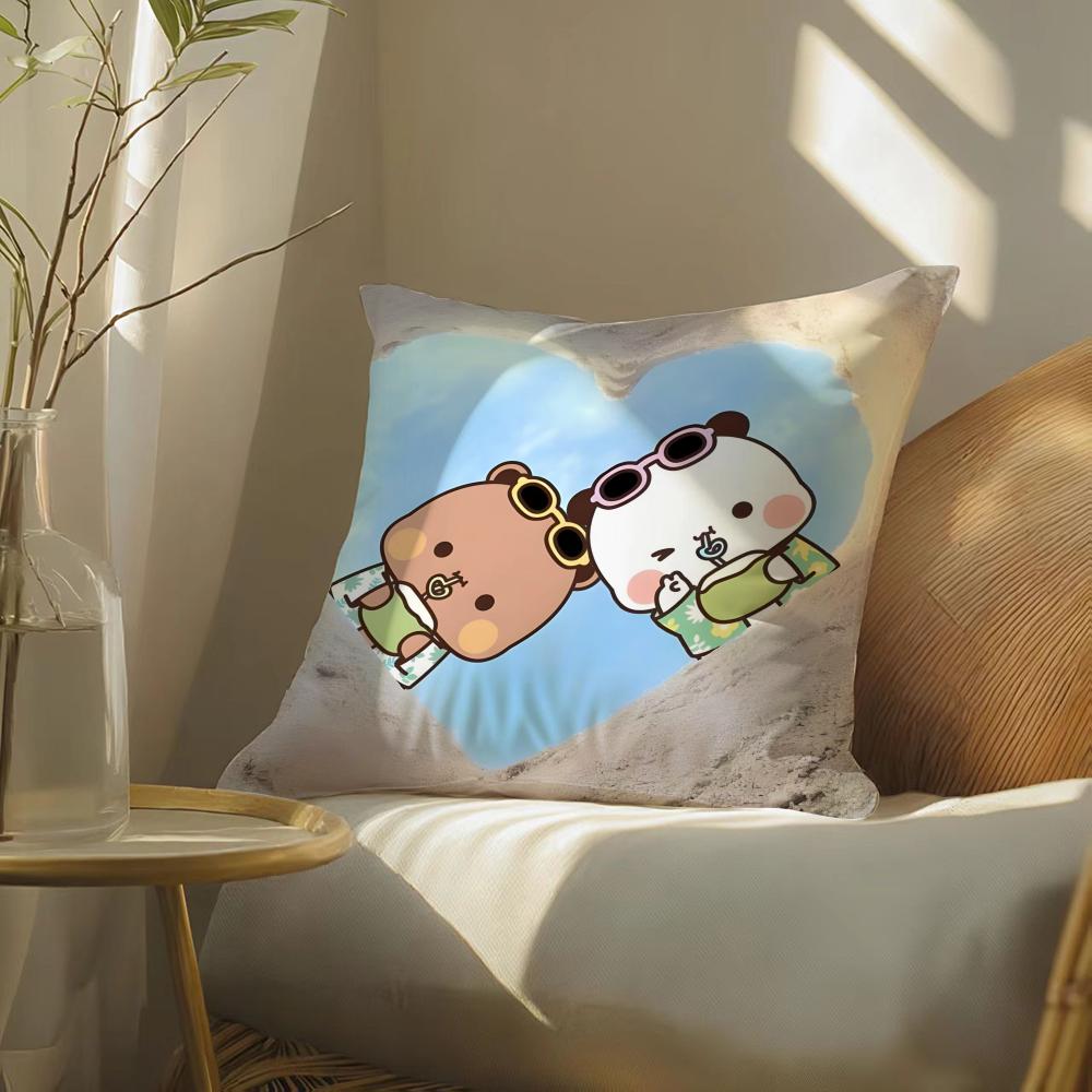 Popular Home Cartoon Bubu  Dudu Cute 3 Pillow Case DoubleSided Plush Sofa Cushion Covers Organic Breathable Invisible Zipper