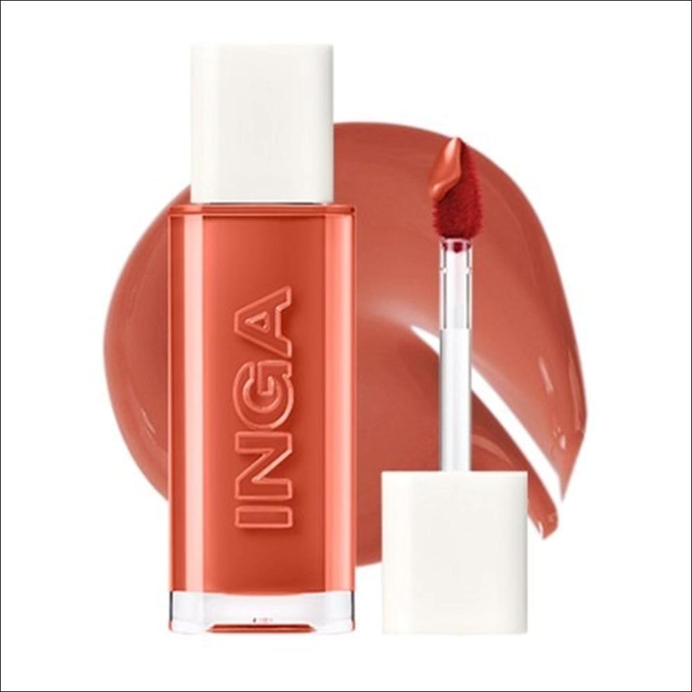 [INGA] Water Glow Lip Tint (4.5g) - 13 Colors | Long-Lasting Hydrating Glossy Tint, Non-Sticky Glass Skin Finish, K-Beauty