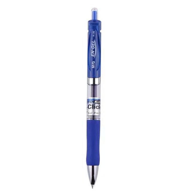 M&G K35 Push-Type Gel Pen Set: 0.5mm Bullet Tip, Black, Red, Blue, Water-Based Ink