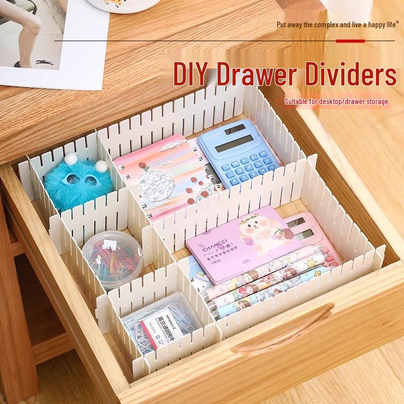 

Скидка для новичков 5 юаней: Разделители для хранения в ящиках и морозильной камере - Полоски для организации гардероба White, 37cm length, 7cm height (8 pieces)