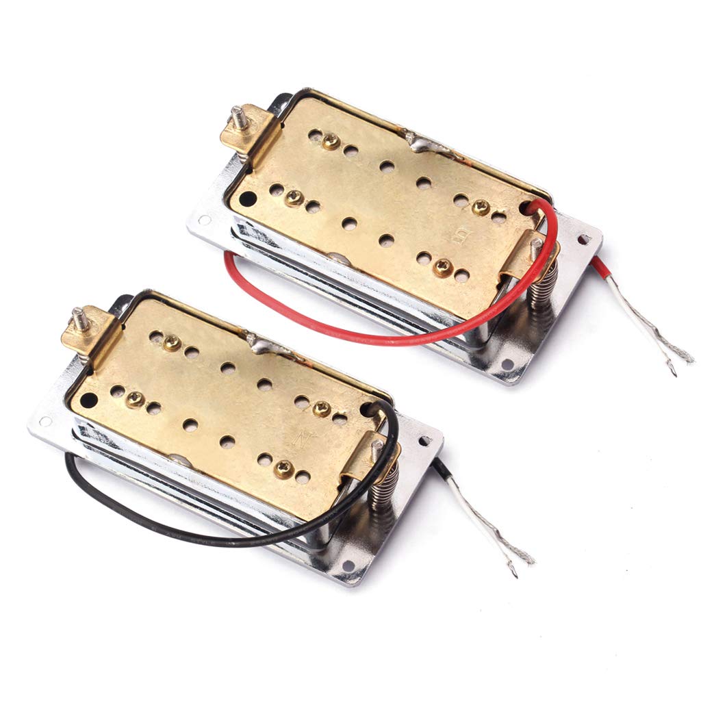 Humbucker Double Coil Guitar Pickup Neck Bridge Replacement for Les Paul Electric Guitars Set, H-Style & Pickups, LP-Style