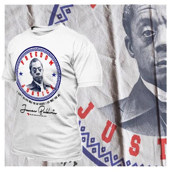 Black History Month T-Shirt African American Civil Rights Activist Baldwin S-3XL L