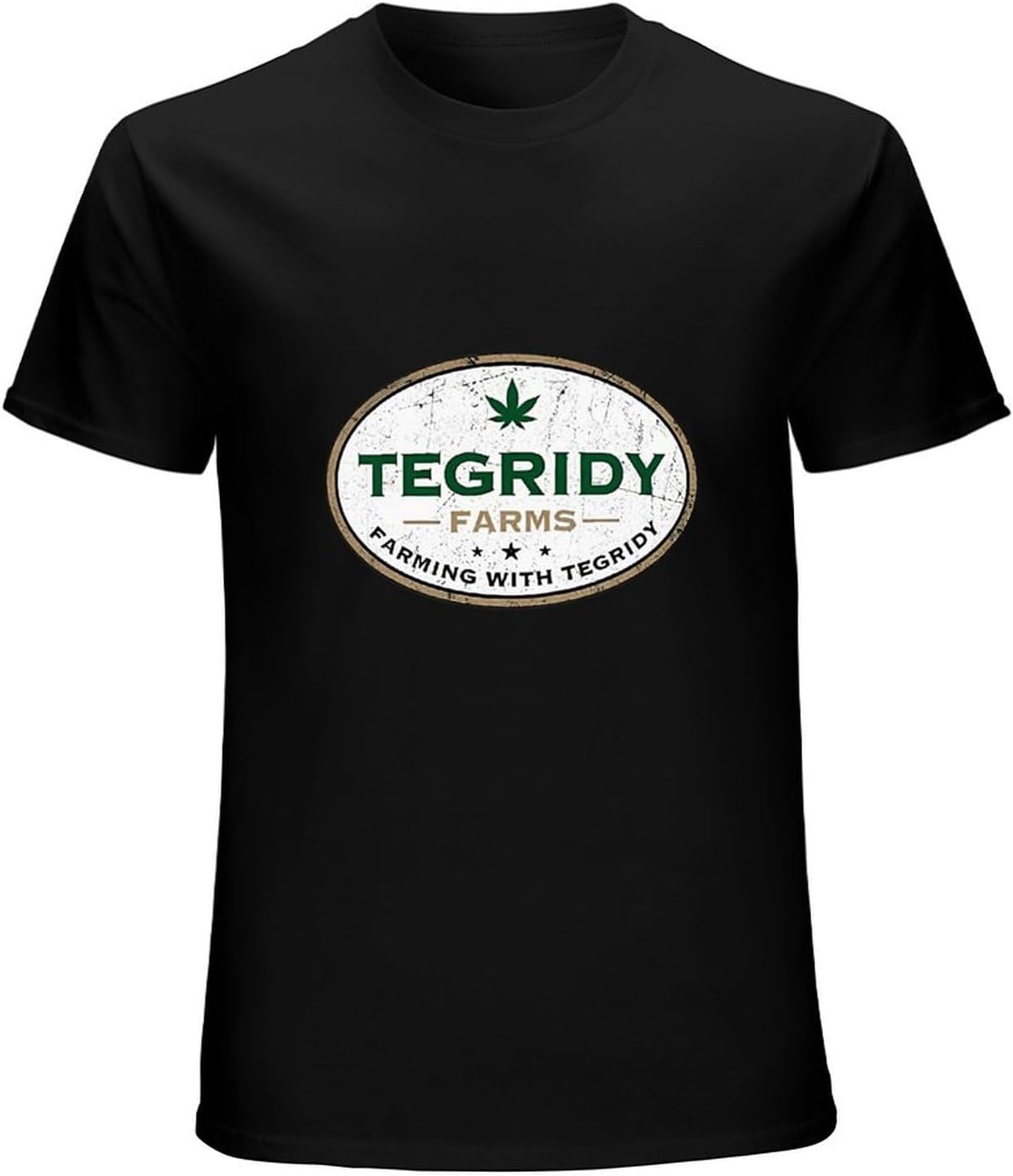 CloudsTetrade Tegridy Farms T Shirt Funny Birthday Cotton Tee Vintage Gift for Men Black 3XL zwart