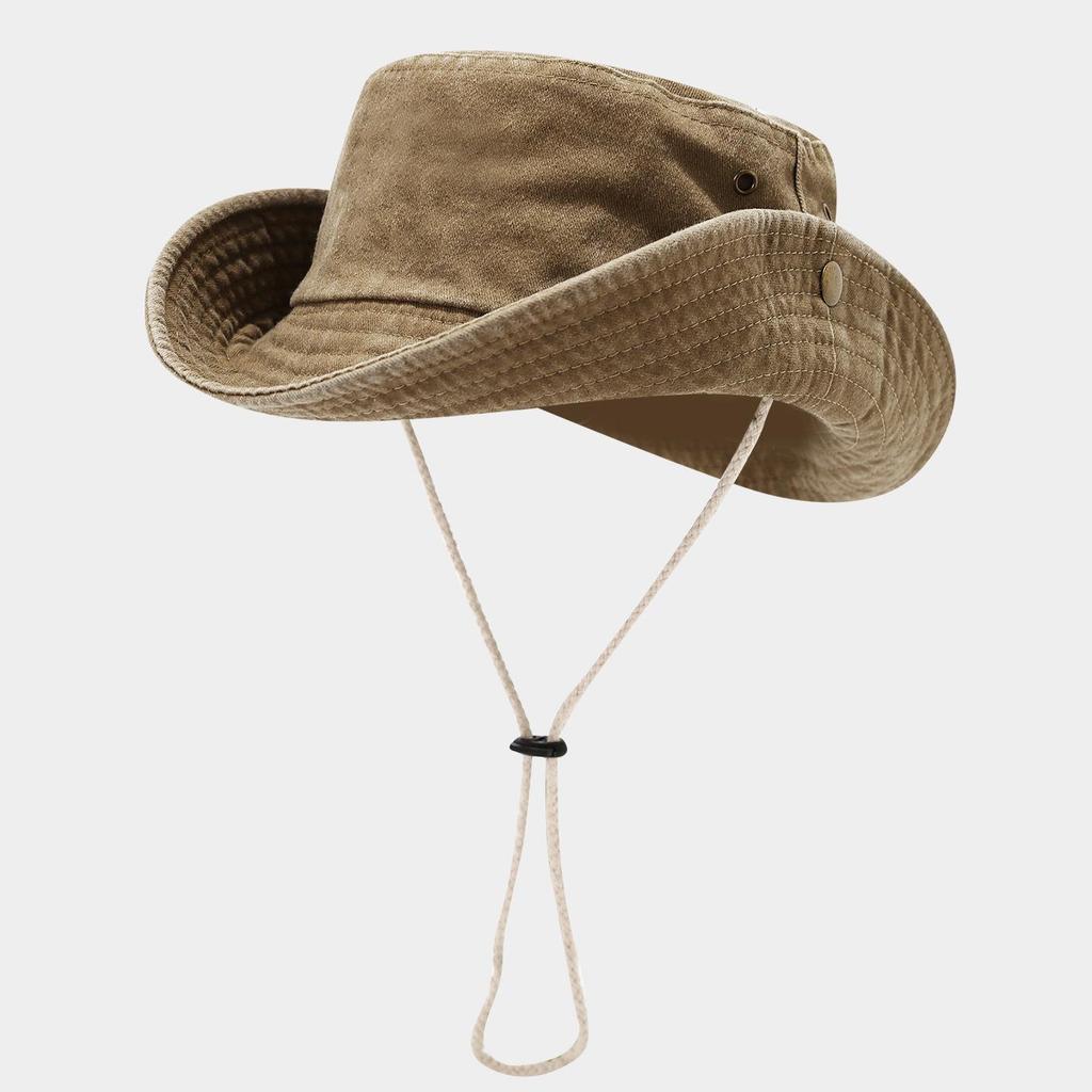 Outdoor-Sonnenhut für Herren und Damen: Patchwork-Design mit breiter Krempe für Angeln, Bergsteigen und Reisen im Frühling und Sommer.