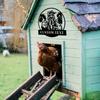 Personalized Chicken Metal Sign Custom Farmhouse Wall Art