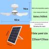 Outdoor Solar-Powered Ceiling Fan with Remote Control and LED Light
