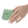 Chanel AP0230 Tri-fold Wallet Green Women