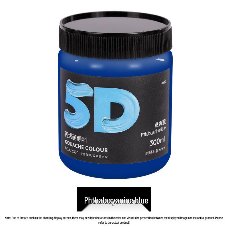 Lata de Pintura Acrílica de 300 ml: Impermeable, Ideal para Estudiantes de Arte, Proyectos de Bricolaje y Arte Pintado a Mano por Niños