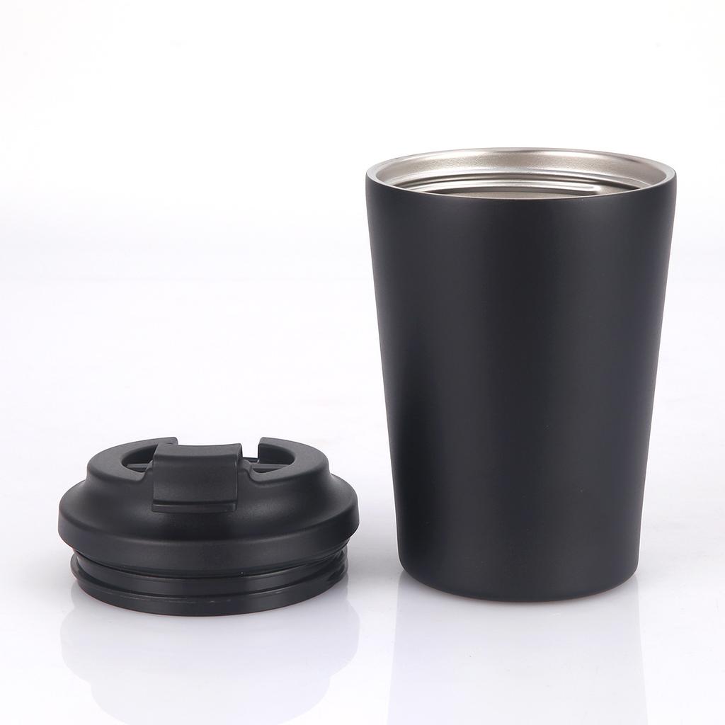 12Oz Milk Cup With Scale 304 Stainless Steel Double Layer Vacuum Thermos Cup Portable Mini Coffee Cup