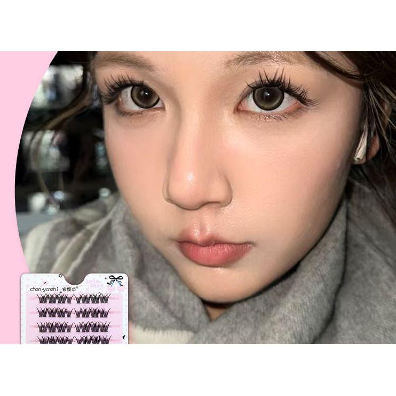 LuxeFlutter - Glue-Free Natural Cluster False Lashes