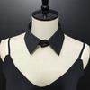 Elegant Blouse Choker Collar for Women with Soft Breathable Fabric Detachable False Lapel Collar Necklace Half Shirt