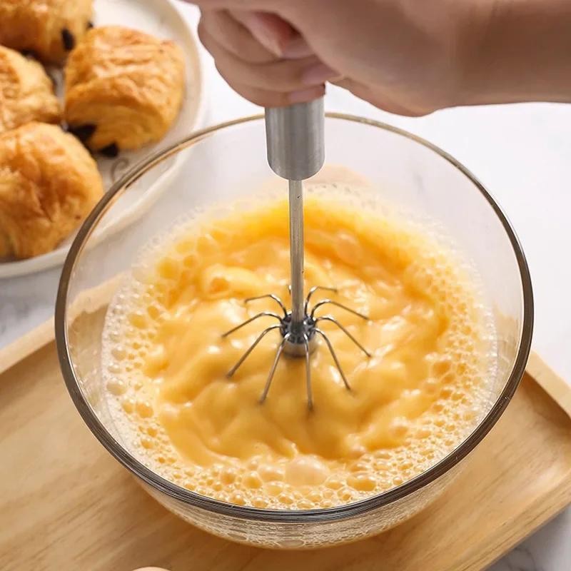 Manual Gear-Driven Egg Beater – Effort-Saving Cream & Egg Mixer for Baking, Stainless Steel Whisk Kitchen Tool