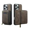 2 In 1 Detachable Magnetic Zipper Card Solt Wallet Leather Case For iPhone 17 Pro Max 16  Plus 15 14 13 12 11 Purse Bag Cover